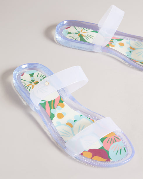 <P>Sunburst Two Strap Jelly Flip Flop</P>